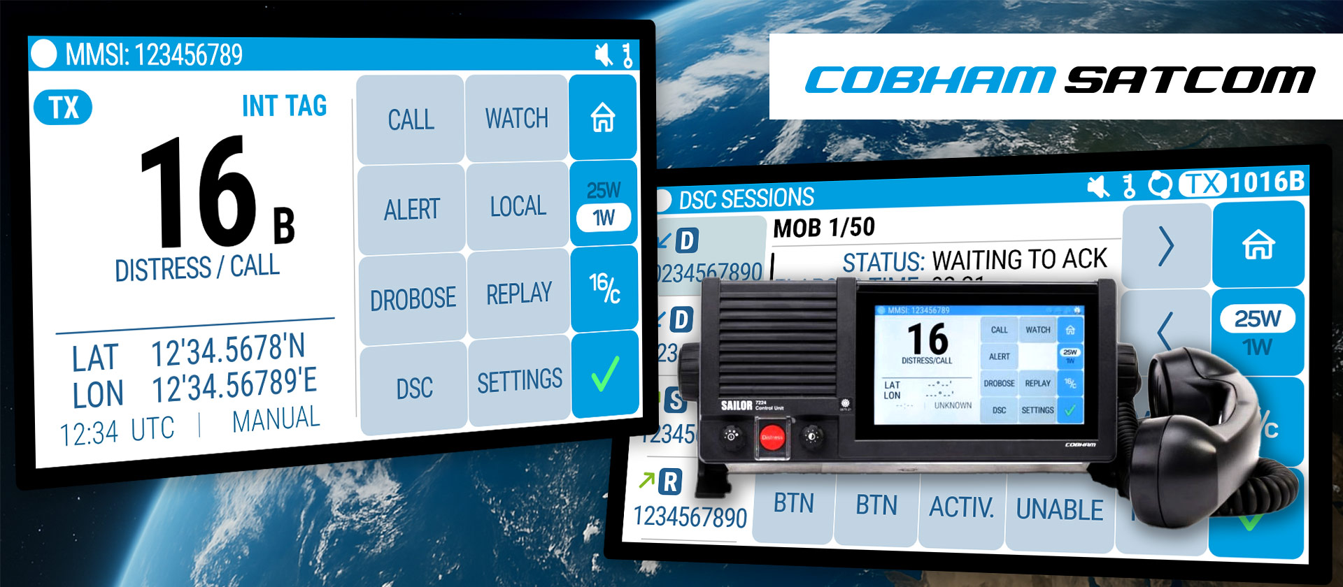 Image of maritime vhf radio interface