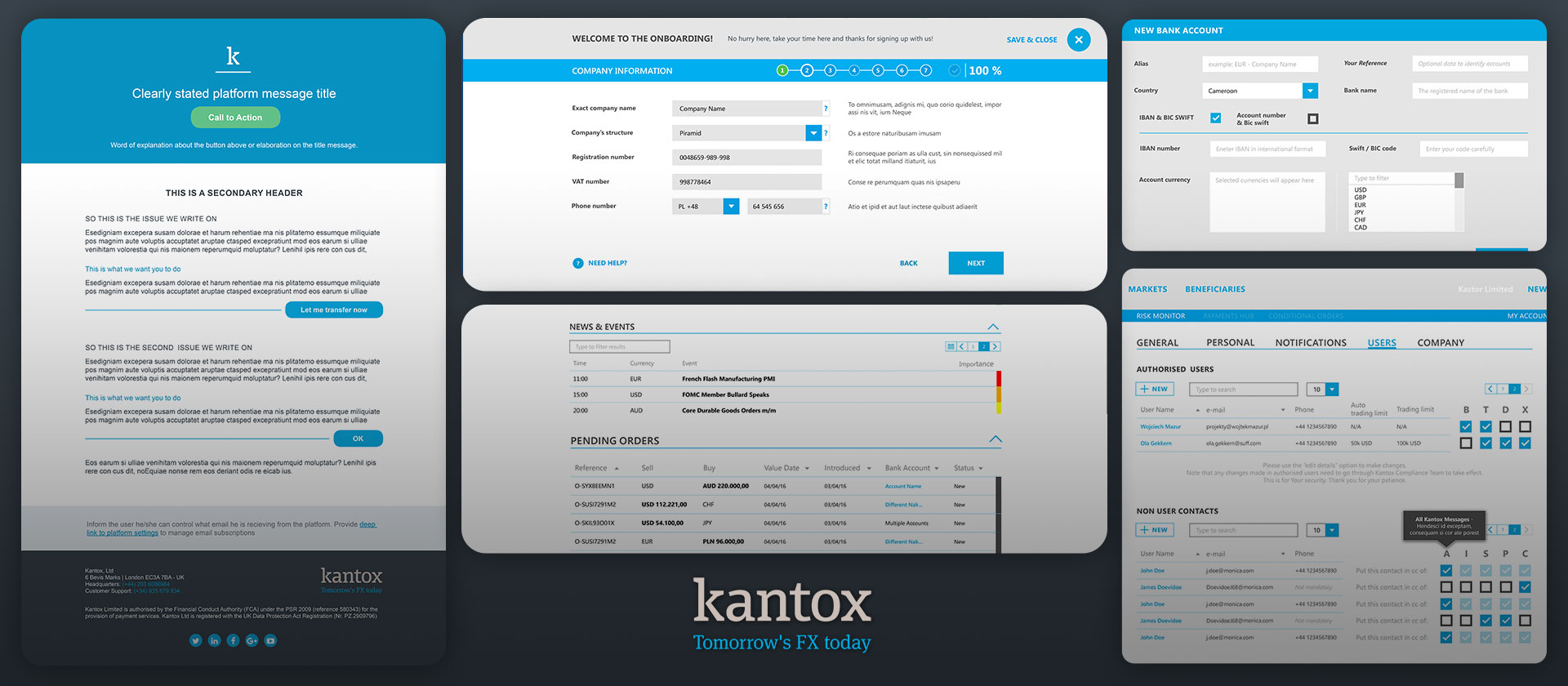 Image of Kantox Currency Trading Web Platform